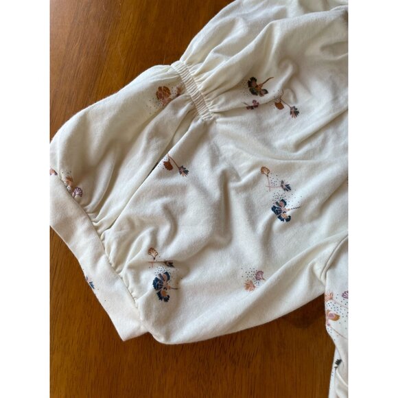 Free People Intimately Floral Puff Sleeve Bodysuit NWT Cottagecore Boho Dainty - Picture 7 of 13